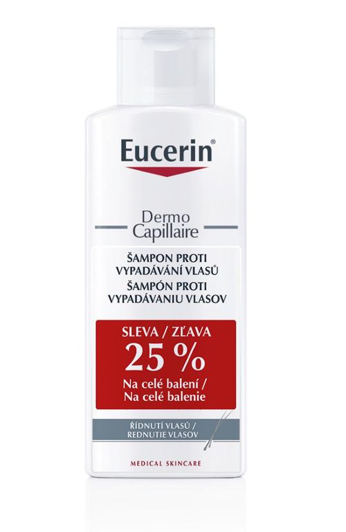 Eucerin Dermocapillaire Šampon proti vypadávání vlasů duopack 2x250 ml