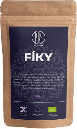 BrainMax Pure Fíky - celé BIO, 250 g *CZ-BIO-001 certifikát