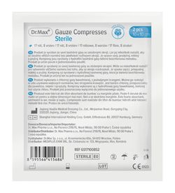 Dr.Max Gauze Compresses Sterile 10x10 cm 2 ks