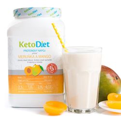 Keto nápoj příchuť meruňka a mango na 1 týden (35 porcí) - KetoDiet - 100% česká keto dieta