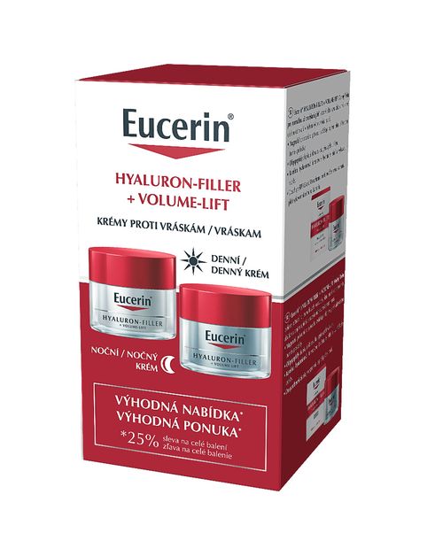 Eucerin Hyaluron-Filler + Volume-Lift duopack denní a noční krém