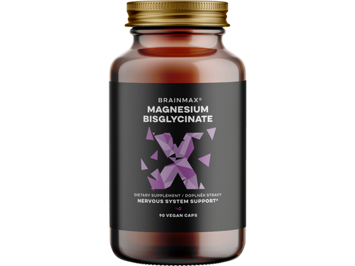 BrainMax Magnesium Bisglycinate, 90 rostlinných kapslí