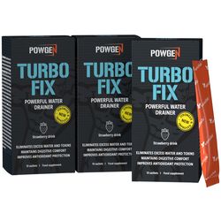 Turbo Fix | 3pack | Pro vyrýsování svalů pomocí eliminace přebytečné vody z těla | 3x 10 sáčků na 30 dní | PowGen