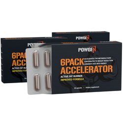 6Pack Accelerator | 1+2 ZDARMA | Pro rychlejší metabolismus a vyrýsování břišních svalů | Program na 90 dní | PowGen