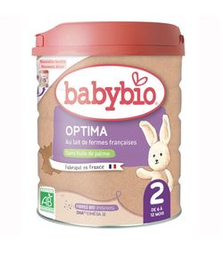 Babybio Optima 2 Pokračovací kojenecké bio mléko s probiotiky a prebiotiky 800 g