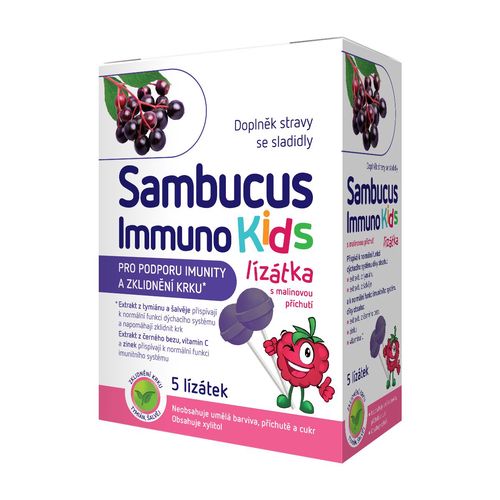 Sambucus Immuno Kids lízátka 5 ks