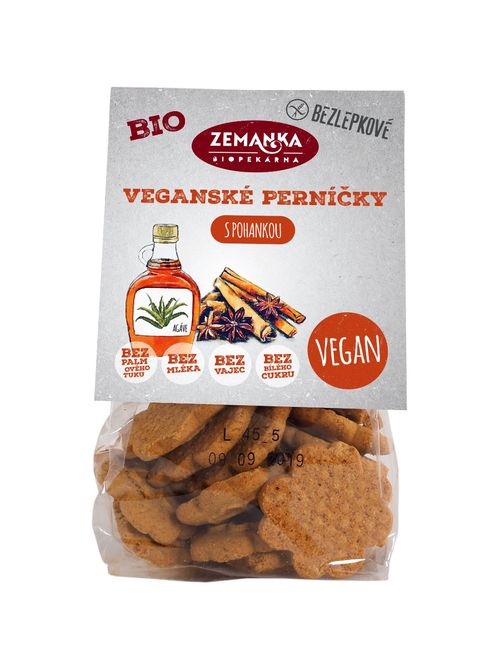 Zemanka Bezlepkové veganské BIO perníčky 100 g