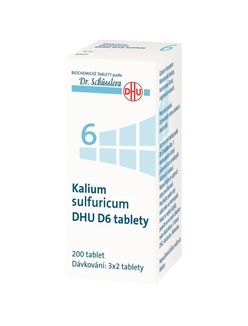 Schüsslerovy soli Kalium sulfuricum DHU D6 200 tablet