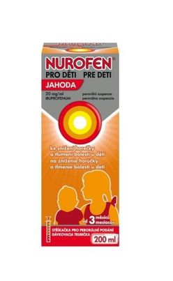 Nurofen pro děti 20 mg/ml jahoda suspenze 200 ml