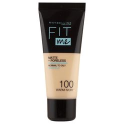 Maybelline Fit me Matte&Poreless make-up 30 ml 100 Warm Ivory