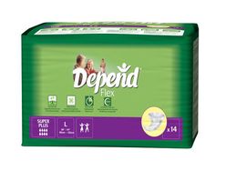 Depend Flex Super Plus vel. L plenkové kalhotky prodyšné 14 ks