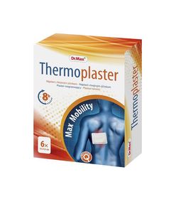 Dr.Max Thermoplaster Náplast s hřejivým účinkem 6 náplastí 13 x 9,5 cm