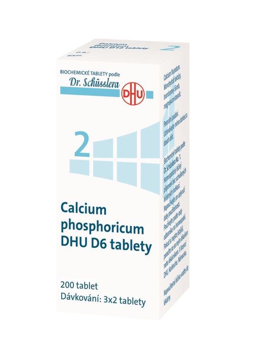 Schüsslerovy soli Calcium phosphoricum DHU D6 200 tablet