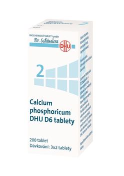 Schüsslerovy soli Calcium phosphoricum DHU D6 200 tablet