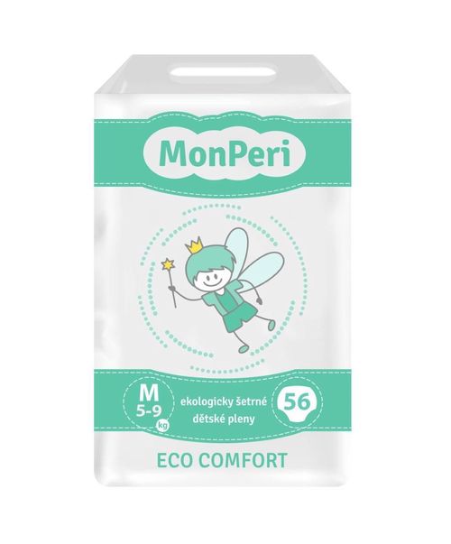 MonPeri ECO Comfort M 5-9 kg dětské pleny 56 ks