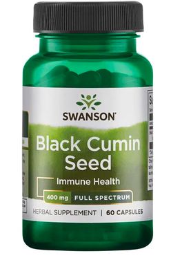 Swanson Black Seed Cumin (černucha setá), 400 mg, 60 kapslí