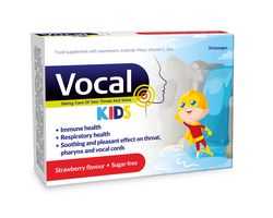 Vocal Kids Měkké pastilky s příchutí Jahody 24 ks