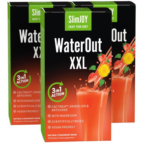SlimJoy WaterOut XXL 1+2 ZDARMA | Silnější receptura | Efektivní hubnutí a odvodnění organismu | Nyní 4 účinky v 1 | Program na 30 dní | Sensilab
