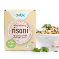 KetoLife Proteinové těstoviny - Risoni - 100% česká keto dieta