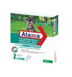 Ataxxa pro psy 10-25 kg spot-on 1x2,5 ml