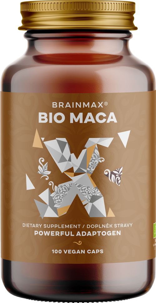 BrainMax BIO Maca, 740 mg, 100 rostlinných kapslí