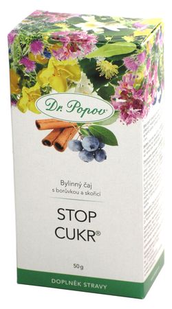 Dr. Popov Stop cukr sypaný čaj 50 g
