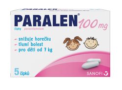 Paralen 100 mg 5 čípků