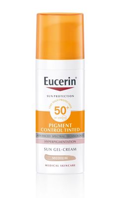 Eucerin Pigment Control Emulze na opalování na obličej s depigmentačním účinkem SPF 50+ středně tmavá 50 ml