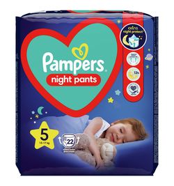 Pampers Night Pants vel. 5 12–17 kg dětské plenkové kalhotky 22 ks