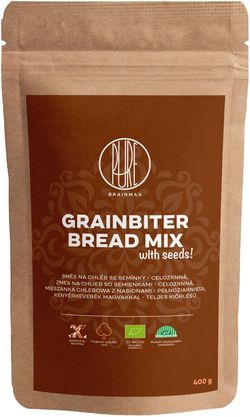 BrainMax Pure Směs na chléb se semínky, celozrnná, 400 g, BIO *CZ-BIO-001 certifikát