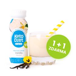 KetoDiet 1 + 1 proteinový drink – příchuť vanilka (2 porce)