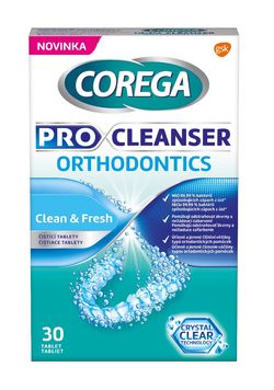 Corega Pro Cleanser Orthodontics čisticí tablety 30 ks