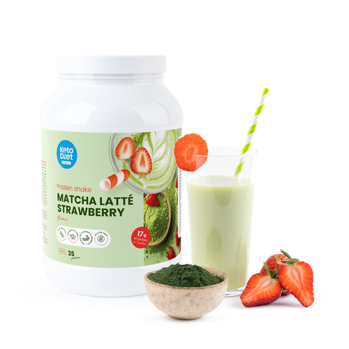 Proteinový nápoj – Matcha latté & jahoda (35 porcí)