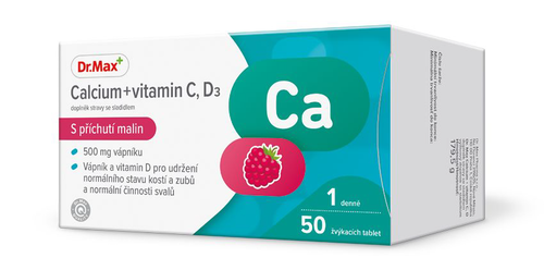 Dr. Max Vápník s vitaminy C a D 50 tablet