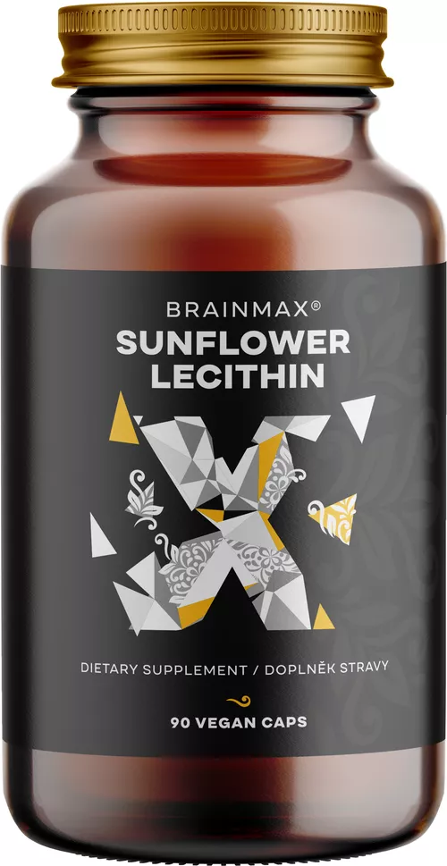 BrainMax Sunflower Lecithin, slunečnicový lecitin, 90 kapslí