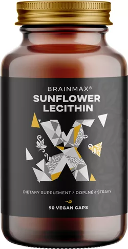 BrainMax Sunflower Lecithin, slunečnicový lecitin, 90 kapslí