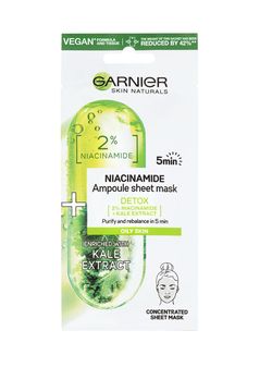 Garnier Skin Naturals Textilní pleťová maska s extraktem z kapusty 15 g