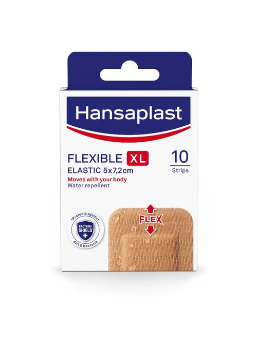 Hansaplast Flexible XL 5 x 7,2 cm elastická náplast 10 ks