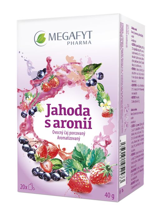 Megafyt Jahoda s aronií porcovaný čaj 20x2 g