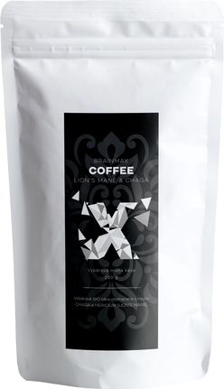 BrainMax Coffee - Káva s medicinálními houbami - Lion's Mane & Chaga, 200g *CZ-BIO-001 certifikát