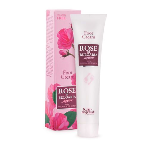 Rose of Bulgaria - Krém na nohy z růžové vody, 75 ml