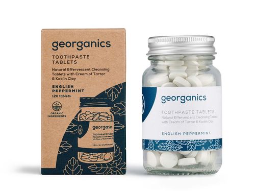 Georganics Anglická máta zubní pasta 120 tablet