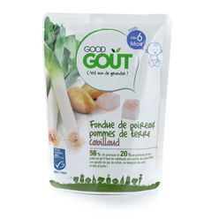 Good Gout BIO Pórek s brambůrkem a treskou 6m+ 190 g