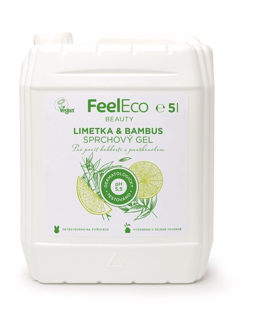 Feel Eco Sprchový gel Limetka & Bambus 5 l