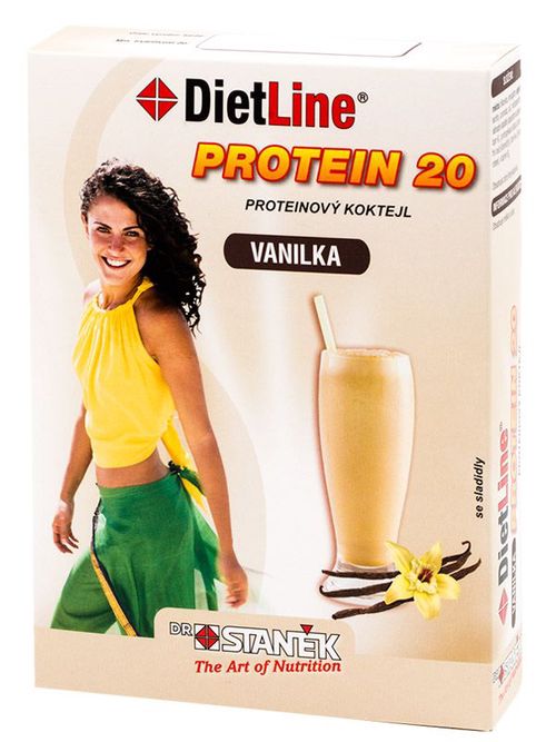 DietLine Protein 20 Koktejl vanilka 3 sáčky