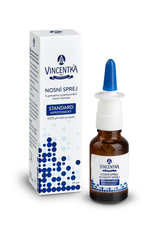 Vincentka Nosní sprej STANDARD hypotonický 25 ml