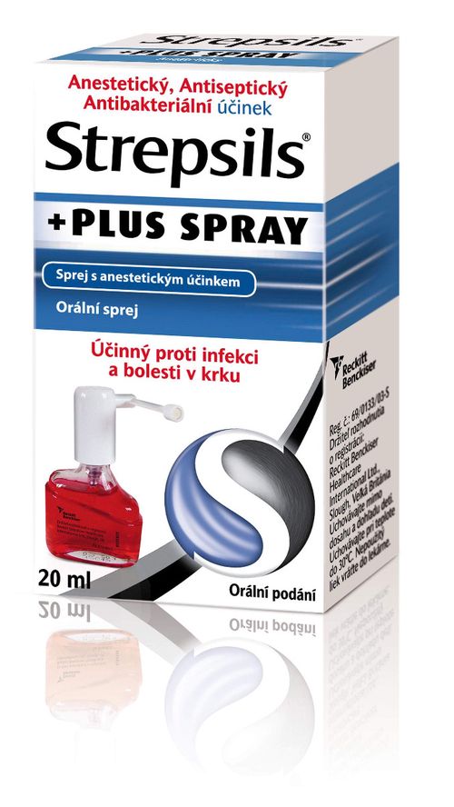 Strepsils Plus Spray orální sprej 20 ml