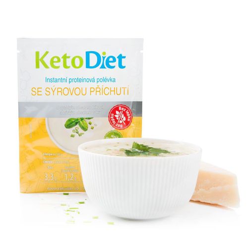 KetoDiet Proteinová polévka se sýrovou příchutí 7x27 g