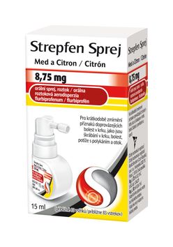 Strepfen Sprej Med a citron 8,75 mg 15 ml