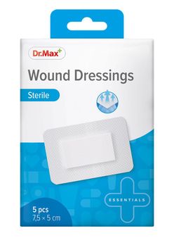 Dr.Max Wound Dressings Sterile 7,5x5 cm 5 ks